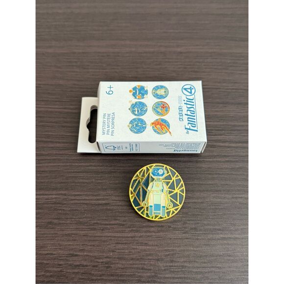 Loungefly The Fantastic Four: First Steps Stained Glass Enamel Pin - HERBIE - Picture 1 of 2